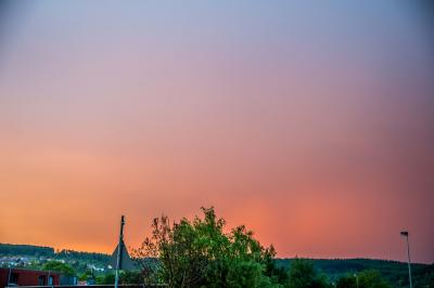 Winterbach: Unwetterzelle sorgt im Ort fuer Feuerwehreinsaetze